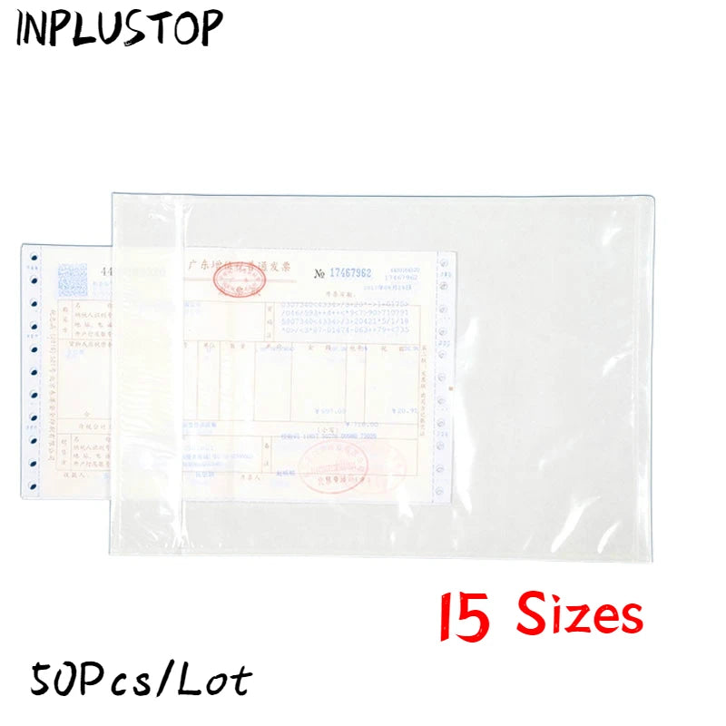 A clear self-seal poly mailer envelope product with a label showing size options and lot information.