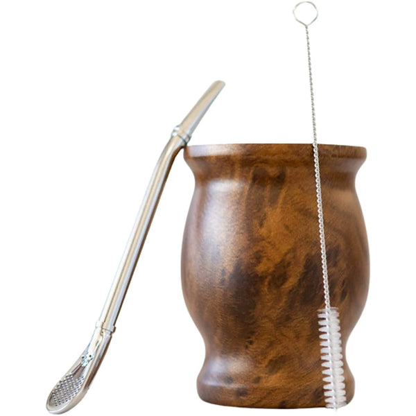 Stainless Steel Yerba Mate Set with Cleaning Brush
