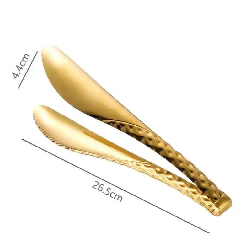 A pair of stainless steel golden hot pot colanders shown with dimensions 4.4cm and 26.5cm.