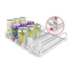 Adjustable spring can dispenser with multiple compartments for kitchen and fridge storage