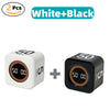 Two white and black digital kitchen and study timers shown side by side.