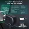 A black Inkbird grill controller device shown with various compatible grill models listed.