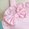 Pink princess heart bow apron for salon and home use