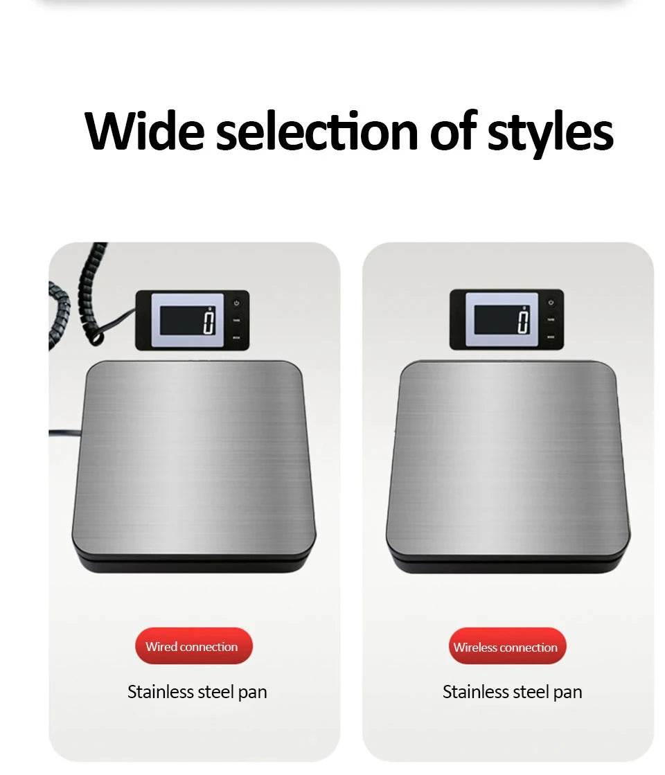 A comparison showing a stainless steel pan with wired connection and a stainless steel pan with wireless connection for a dig