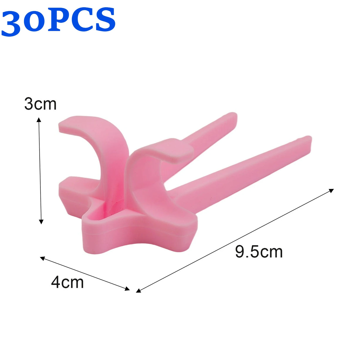 Pink silicone finger guard chopsticks used for snacks and gaming