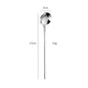 A single 304 stainless steel coffee and tea spoon with a 3cm length and weighing 18g.