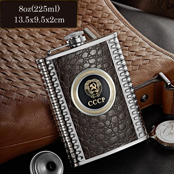 304 Stainless Steel Hip Flask with Funnel