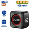 Black Pro digital timer with a 5-10-25-45 minute countdown display and 800mAh battery