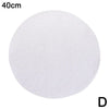 A circular white silicone steamer liner with a diameter of 40cm.