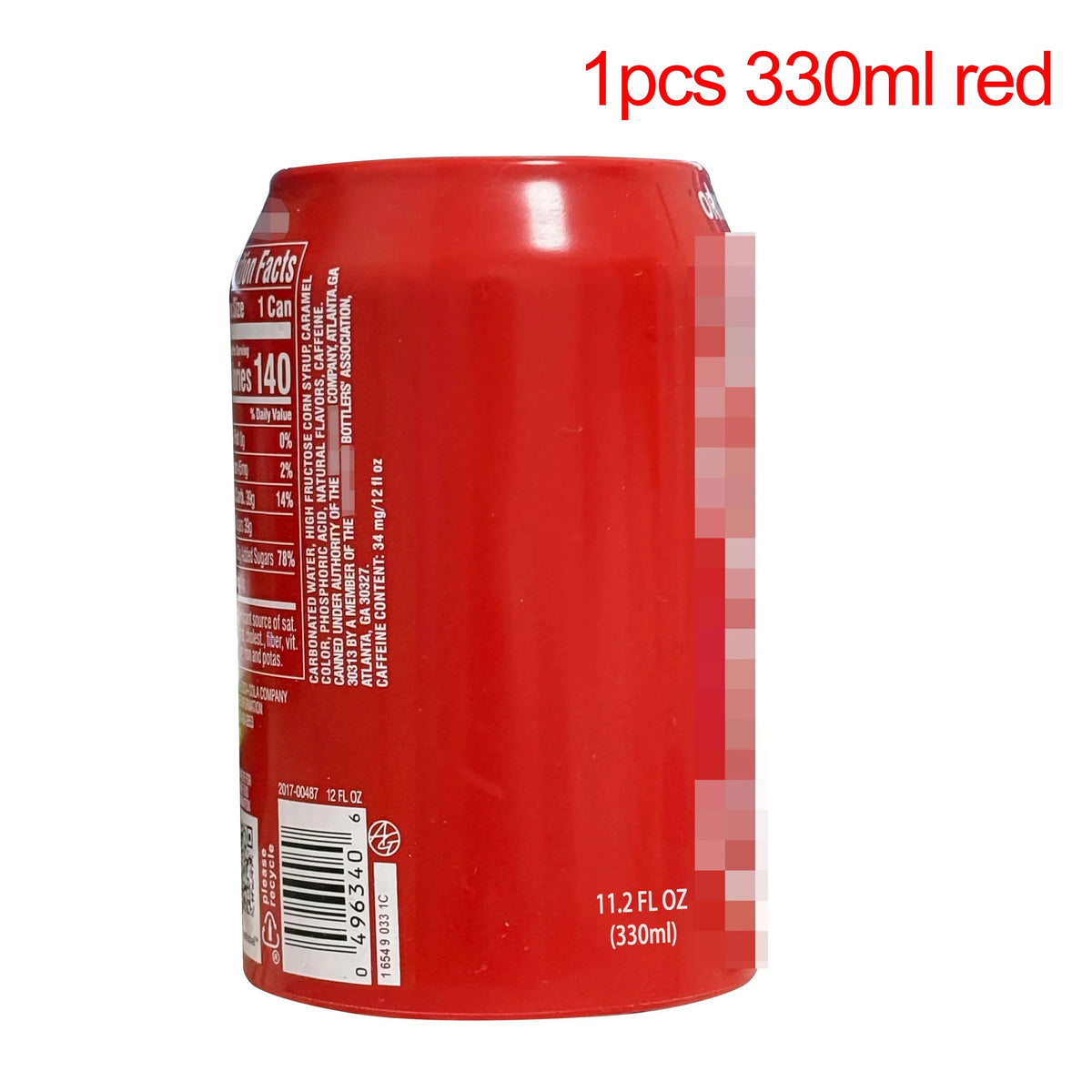 A single red 330ml can is shown, likely a silicone beer can sleeve.