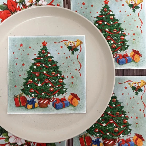 Decorative Christmas Tree Napkins (2-Ply)