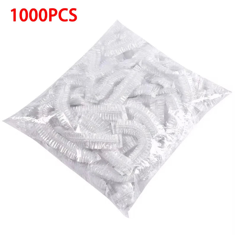 A pile of 1000 clear reusable food storage bags.