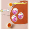 A set of color-changing boiled egg timers showing different levels of doneness: hard, medium, and soft.
