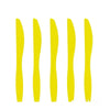A set of yellow sponge-shaped disposable party items for a SpongeBob theme.