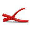 Herramienta reutilizable roja para pelar mariscos como langostinos y langosta.