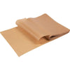 Roll of brown non-stick baking parchment paper folded and laid flat