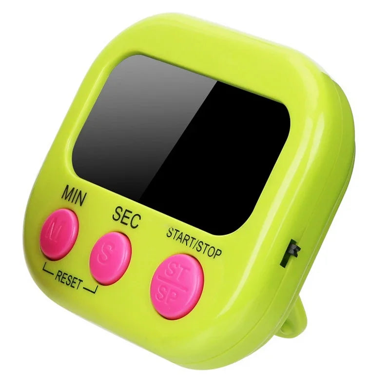 Magnetic LCD Kitchen Timer with Loud Alarm