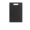 A black marble texture anti-slip cutting board with a handle.