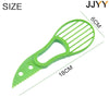 A bright green 3-in-1 fruit slicer and corer tool with a 6cm opening and an 18cm blade.