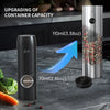 Comparaison d'un moulin à épices rechargeable USB automatique de 70ml avec une version plus grande de 110ml