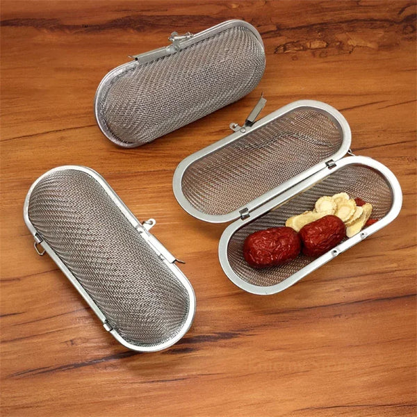 Stainless steel tea infuser ball with chain for loose leaf tea strainer and spices