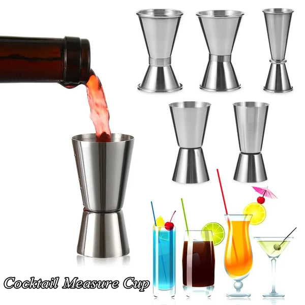 Stainless Steel Dual Shot Measure Jigger Set