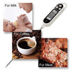A digital meat thermometer shows an internal temperature reading of 88.8 degrees Fahrenheit.