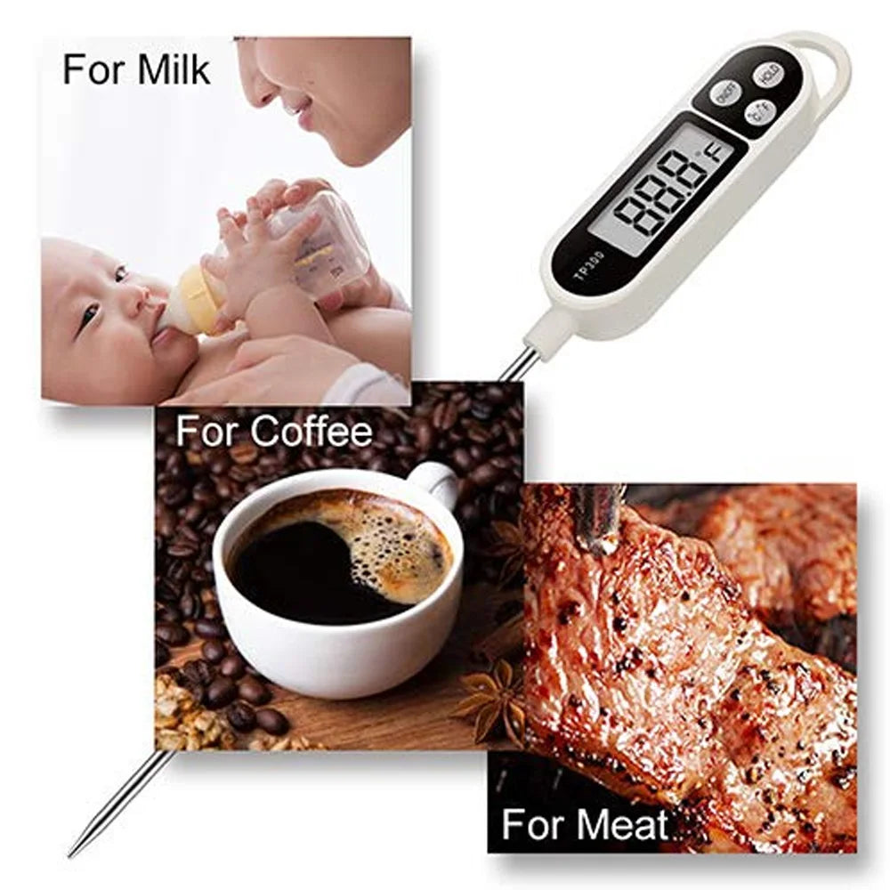 A digital meat thermometer shows an internal temperature reading of 88.8 degrees Fahrenheit.