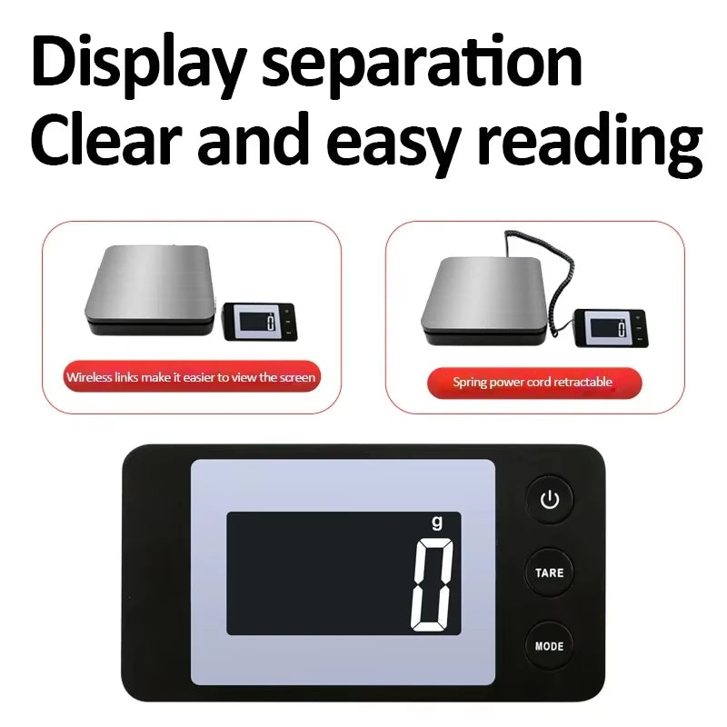 A black digital platform scale displaying the weight '0' on a white background.