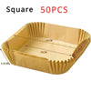 Square baking liner in beige silicone with dimensions 20cm by 16cm and height 4.5cm