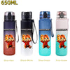 A set of five insulated sports water bottles in Blue-Red, Black-White, Blue-Green, and Pink-Green colors.
