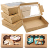 Kraft paper candy boxes for gifts shown in various packaging styles and sizes