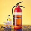 A red large capacity 3L wine and beer dispenser with a black handle and a propeller-like top is shown on a surface.