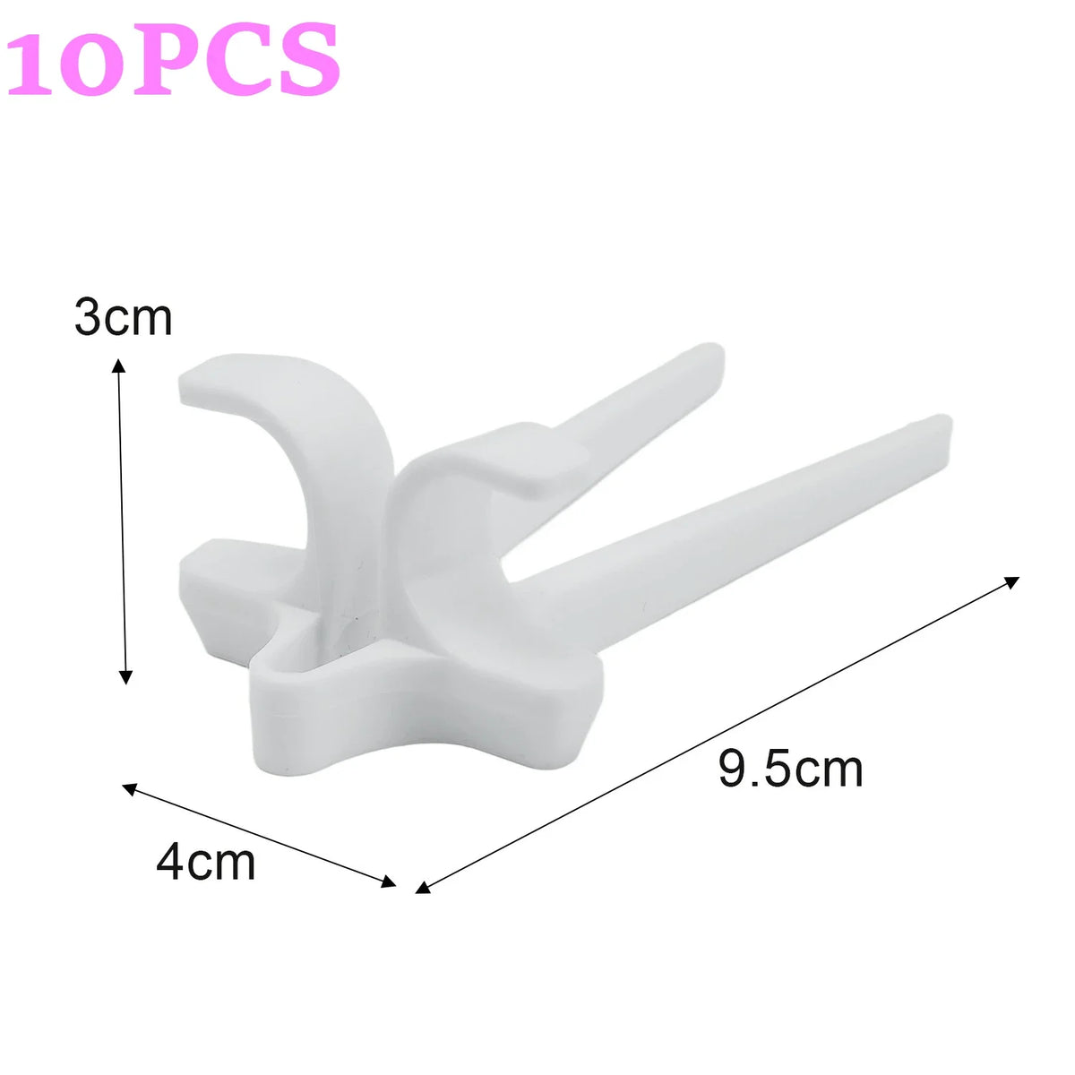 White finger guard chopsticks designed for snacks and gaming