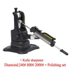 A professional diamond knife sharpener set with a black base and sharpening mechanism.