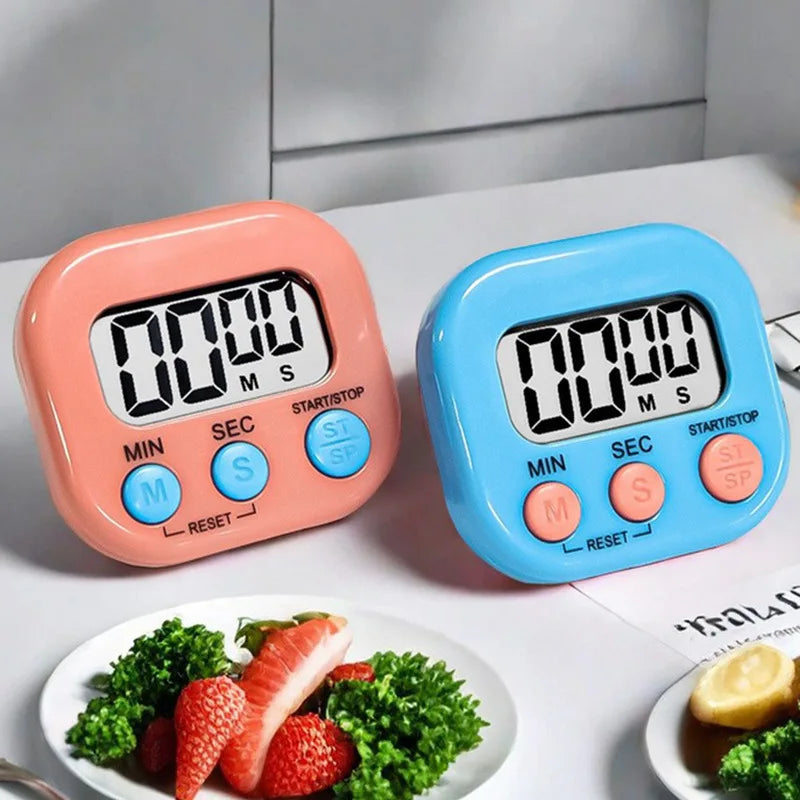 Magnetic LCD Kitchen Timer with Loud Alarm