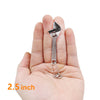 A hand holds a silver compact mini adjustable spanner wrench with a chain loop.