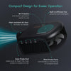 A black Inkbird Wi-Fi & Bluetooth Grill Temperature Controller with various ports and features shown.