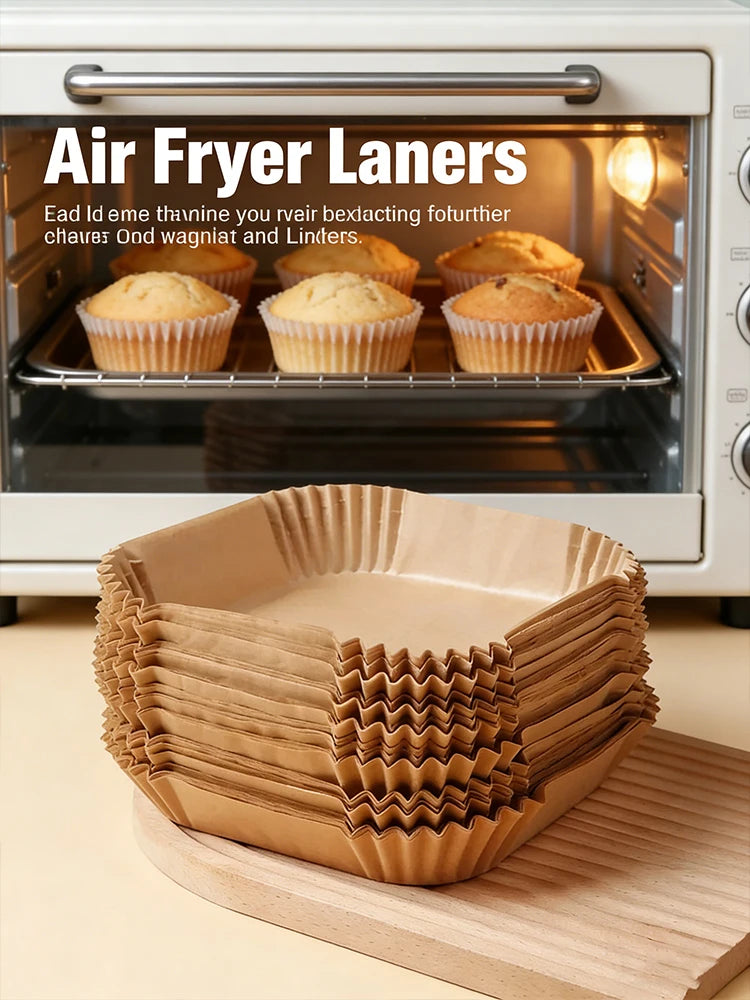 Air Fryer Laners showing golden baked goods in a white oven drawer.