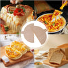 A set of two wooden pizza peels shown in various contexts, including serving food and pizza.