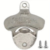 Silver retro corona wall mounted bottle opener with a decorative crown design