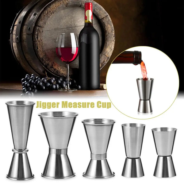 Stainless Steel Dual Shot Measure Jigger Set