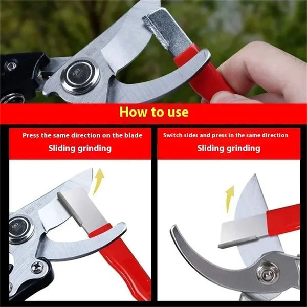 Präzise Handkniftschleifmaschine, die zwei Methoden zum Gleitschleifen zeigt.